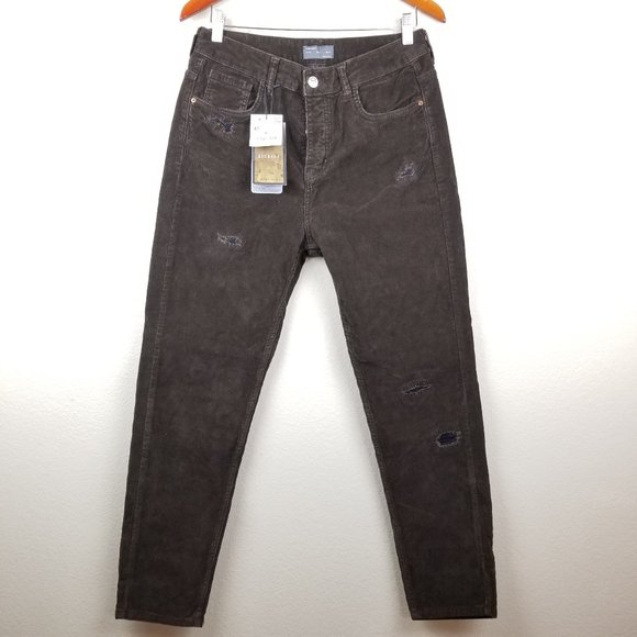 Zara Man Distressed Corduroy - Picture 1 of 7